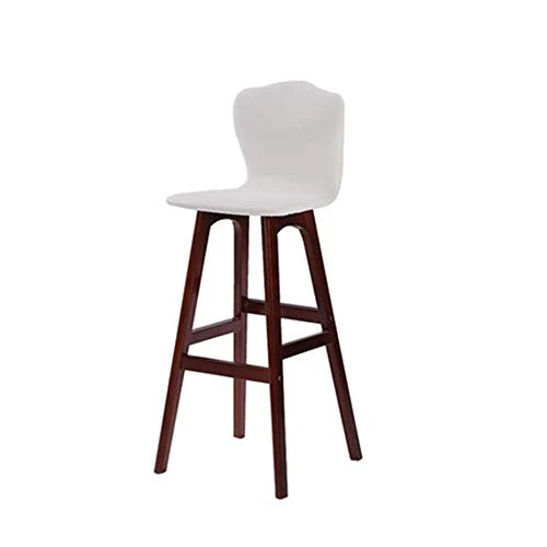 Sgabelli da Bar Sedia da Bar Casual Moderna Legno Pelle PU per la Colazione Sedia da Bar (Color : Orange, Size : ) QinWenYan
