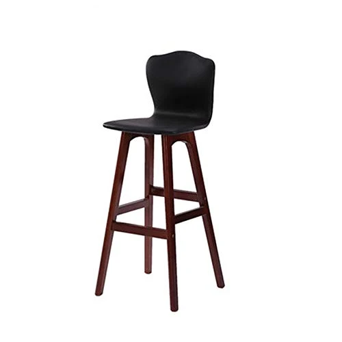 Sgabelli da Bar Sedia da Bar Casual Moderna Legno Pelle PU per la Colazione Sedia da Bar (Color : Orange, Size : ) QinWenYan
