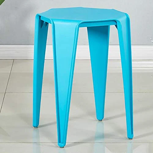 QTQHOME Interna All'Aperto Impilabile Sgabelli Altezza Contatore,Multiuso Aula Plastica Sgabello per Posti Sedere Flessibi...