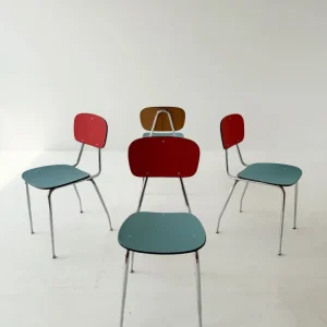 Quattro sedie bicolor