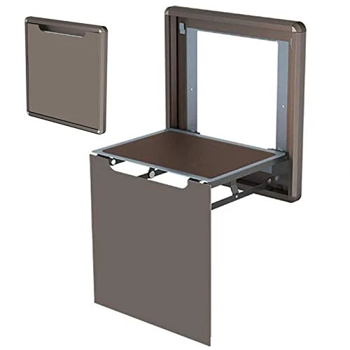 QWET Sgabello Pieghevole da Parete per Bagno Domestico, Sedia Salvaspazio Lega di Alluminio, Adatto per Doccia, WC, Corrid...