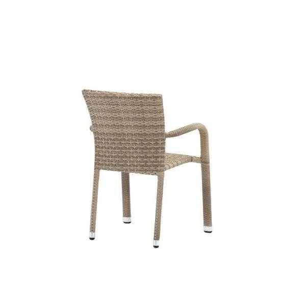 Rattan Turin sedia da pranzo impilabile poltrona naturale