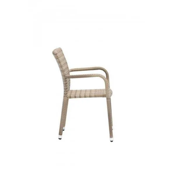 Rattan Turin sedia da pranzo impilabile poltrona naturale