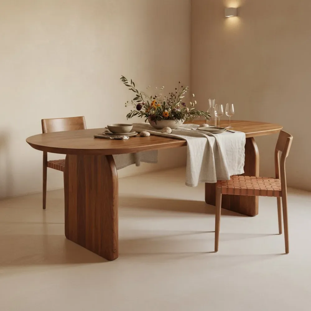 Sedia per sala da pranzo Freya pelle naturale o nera RAW MATERIALS