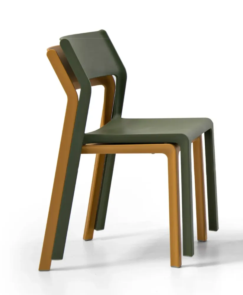 Renata - Set da 4 Sedia moderna polipropilene cm 50x51x82h - vari colori