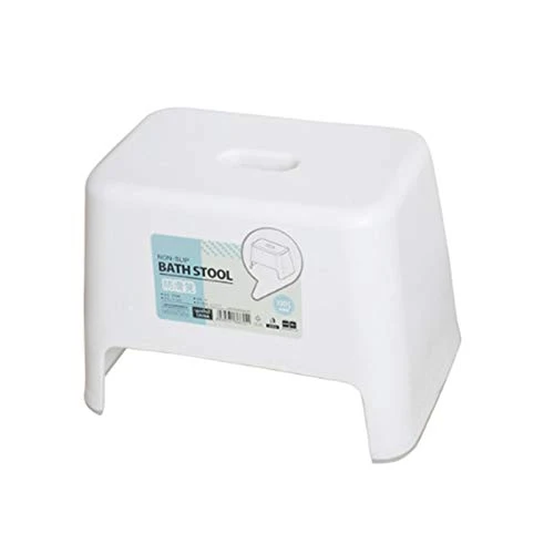 RETYLY Sgabello Antiscivolo Sgabello nel Plastica Sgabello per Vasca da Bagno Sgabello da Bagno Resistente e Infrangibile