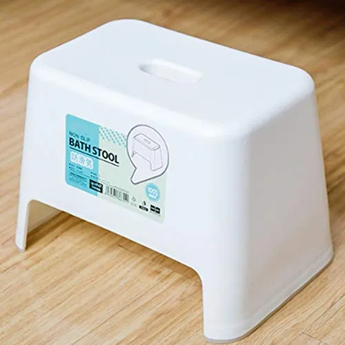 RETYLY Sgabello Antiscivolo Sgabello nel Plastica Sgabello per Vasca da Bagno Sgabello da Bagno Resistente e Infrangibile