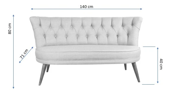 Richland Lovesat 2 divano - Crema