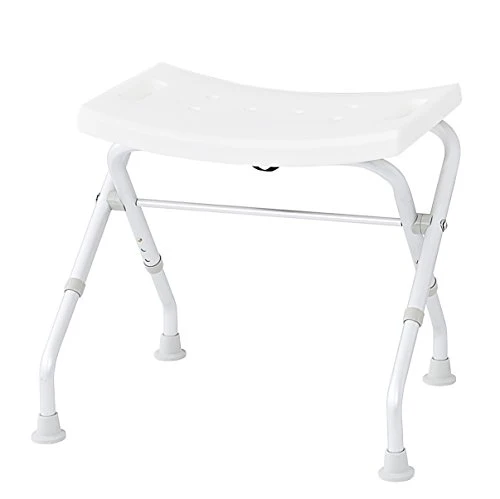 Ridder A0050301 - Sgabello pieghevole da bagno, colore: Bianco