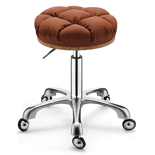 Sabelli da bar Sedia Regolabile Rolling Stool Heavy Duty con Ruote Spugna Ad Alta Elasticità E Imbottitura Cotone PP Salon...