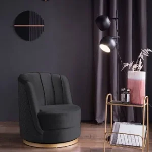 Poltrona girevole velluto diversi colori Salesfever