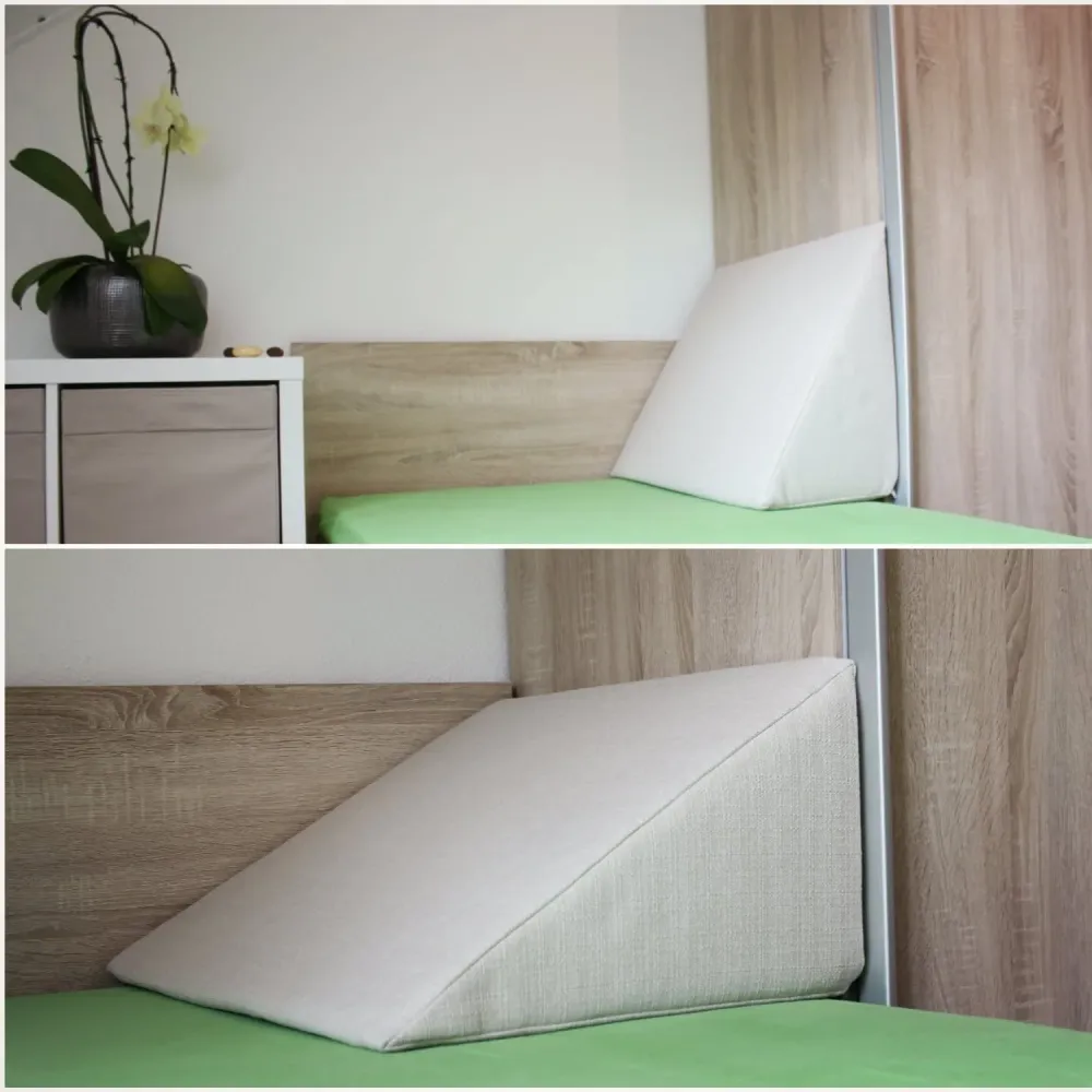 Salosan Cuscino Cuneo, Schienale per Letto, Divano, TV e Tablet Relax Cuscino, Leggere issen, Dimensioni 60 cm x 50 cm Alt...