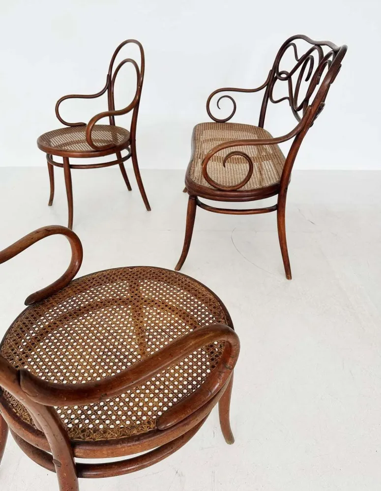 Salottino Gebrüder Thonet – Fine XIX secolo