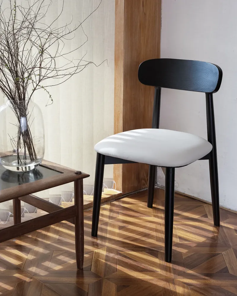 Samantha sedia legno beige scuro