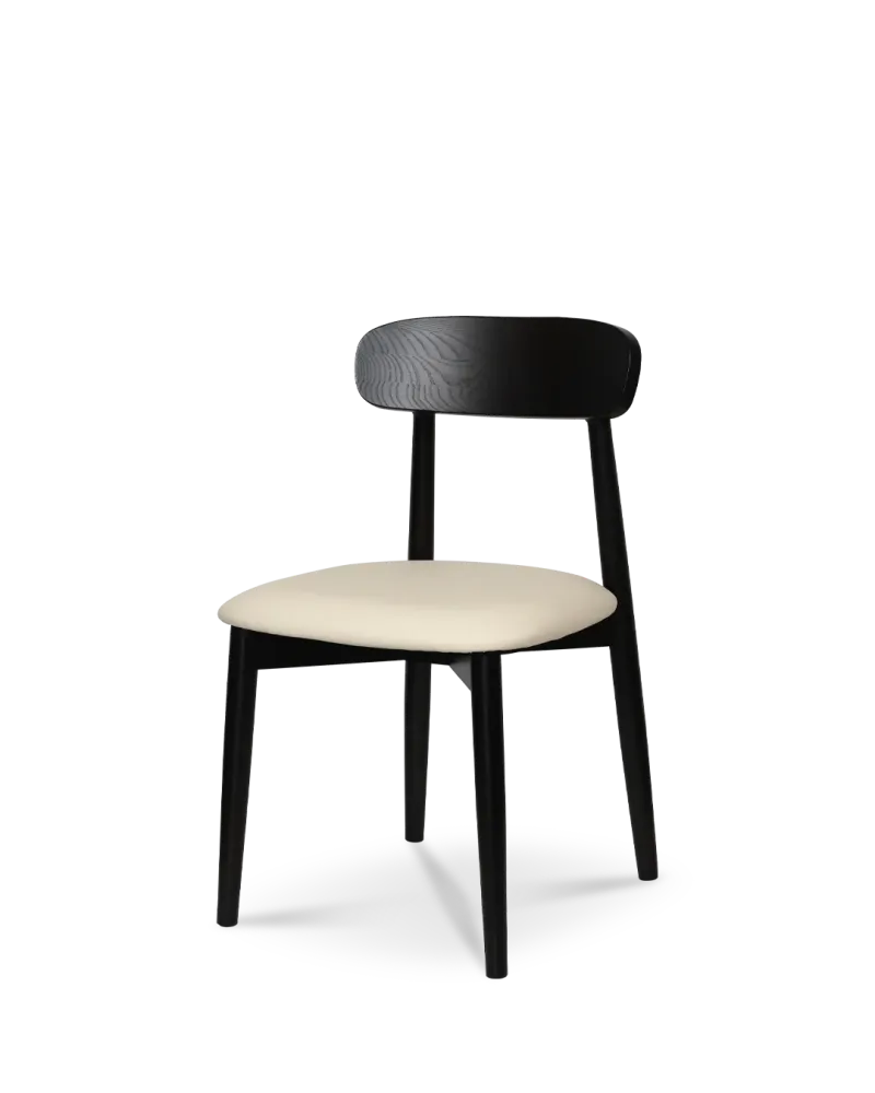 Samantha sedia legno beige scuro
