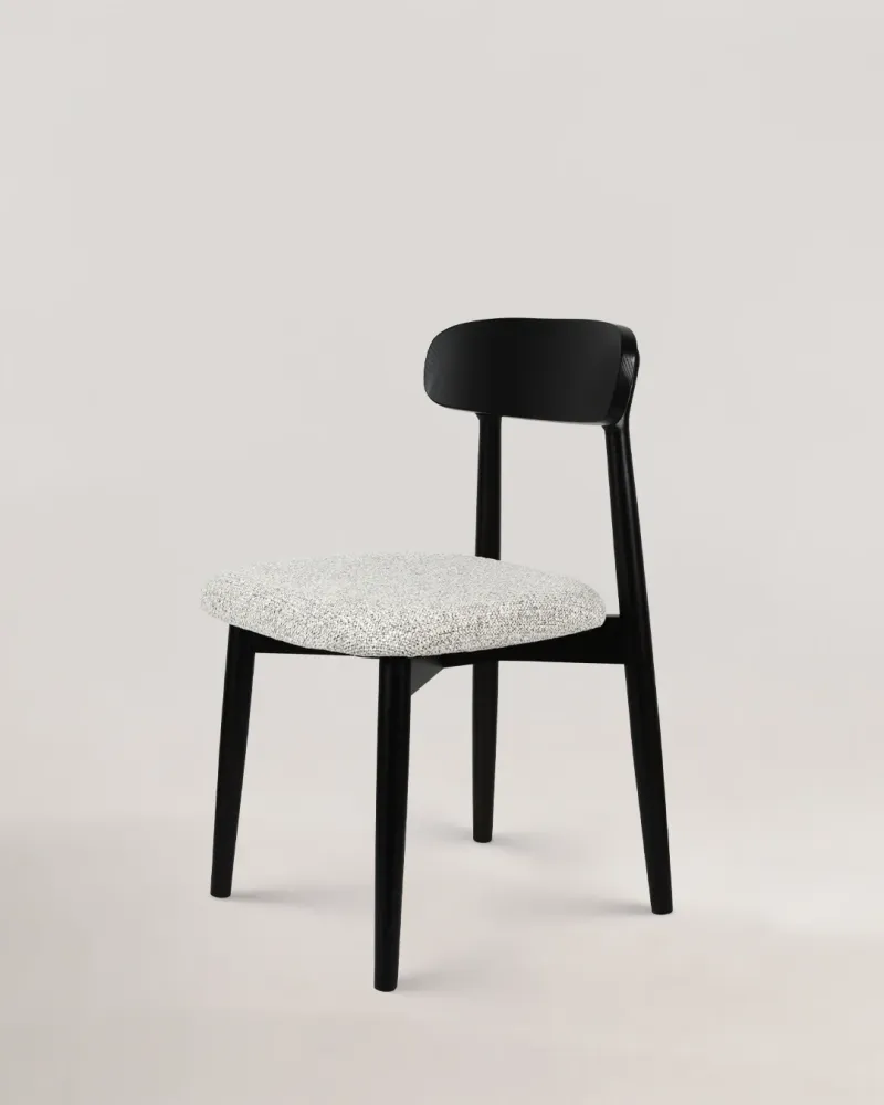 Samantha sedia legno grigio chiaro