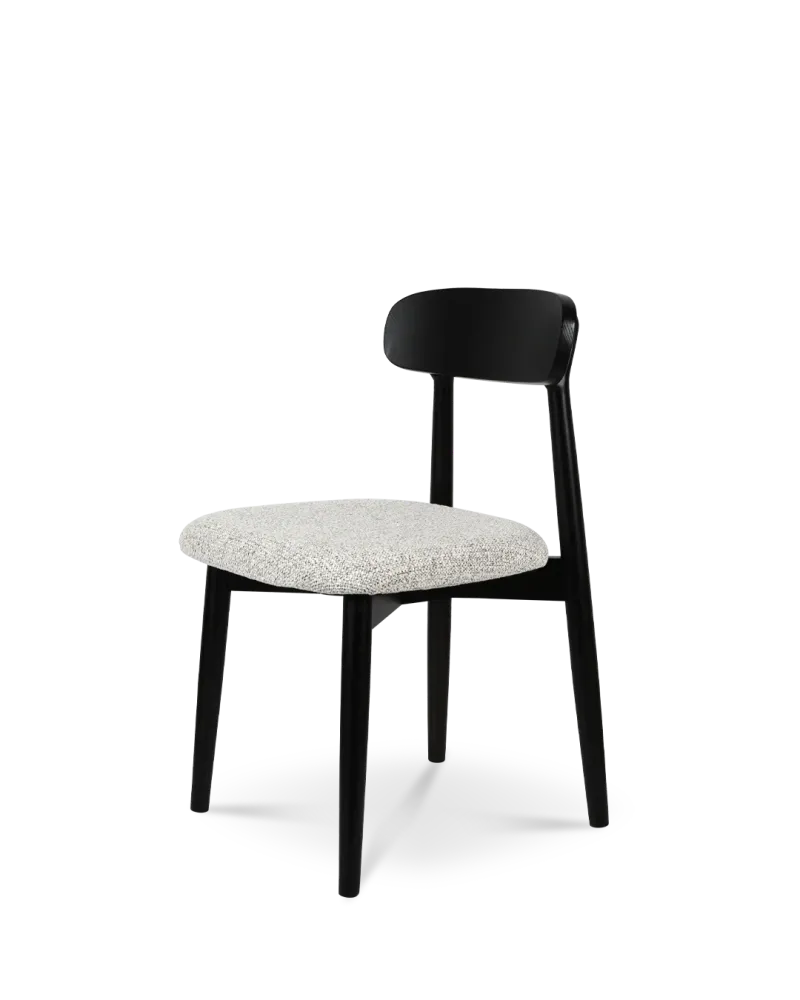 Samantha sedia legno grigio chiaro