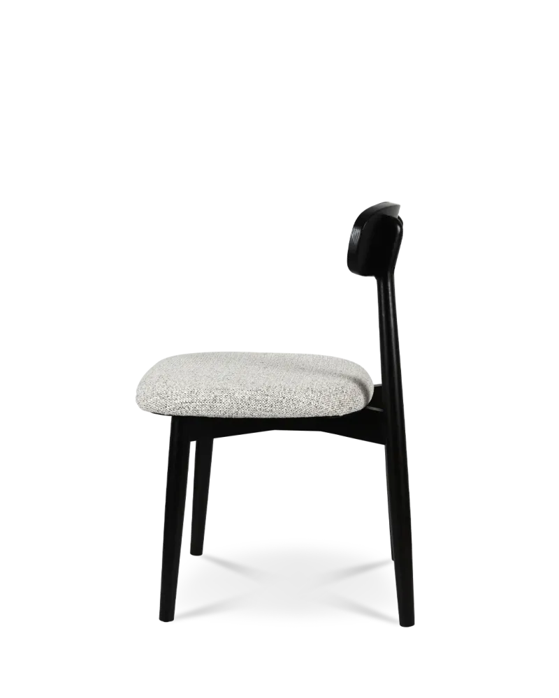 Samantha sedia legno grigio chiaro