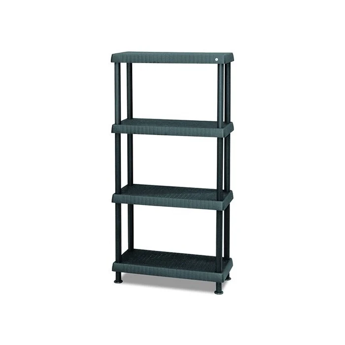 Scaffale Polipropilene 4 Ripiani 70X30X130H cm colore Nero