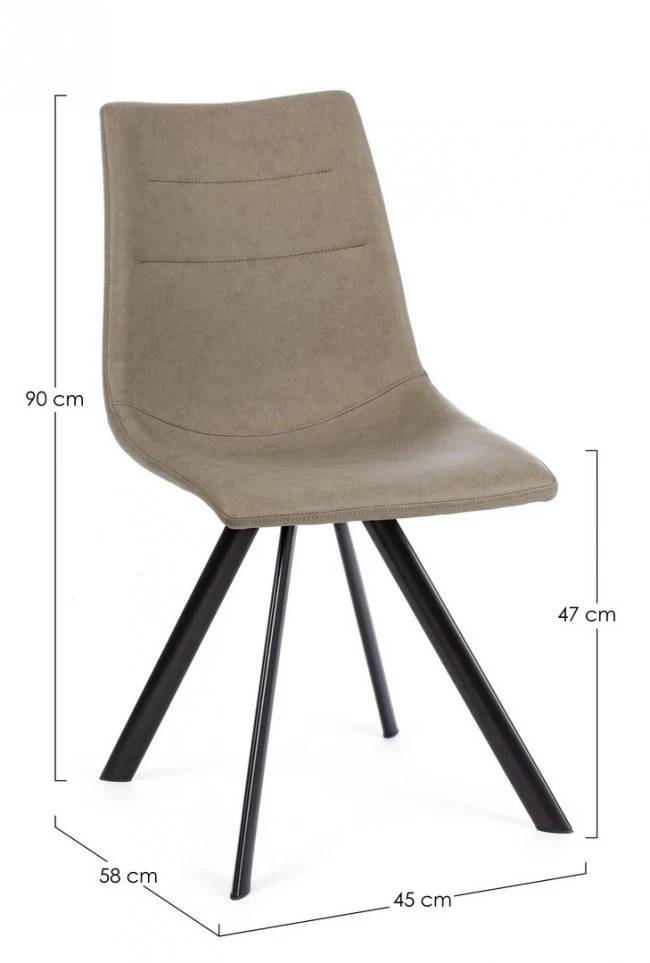 SEDIA ALVA PU TORTORA