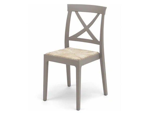 Sedia artemide tortora con seduta beige