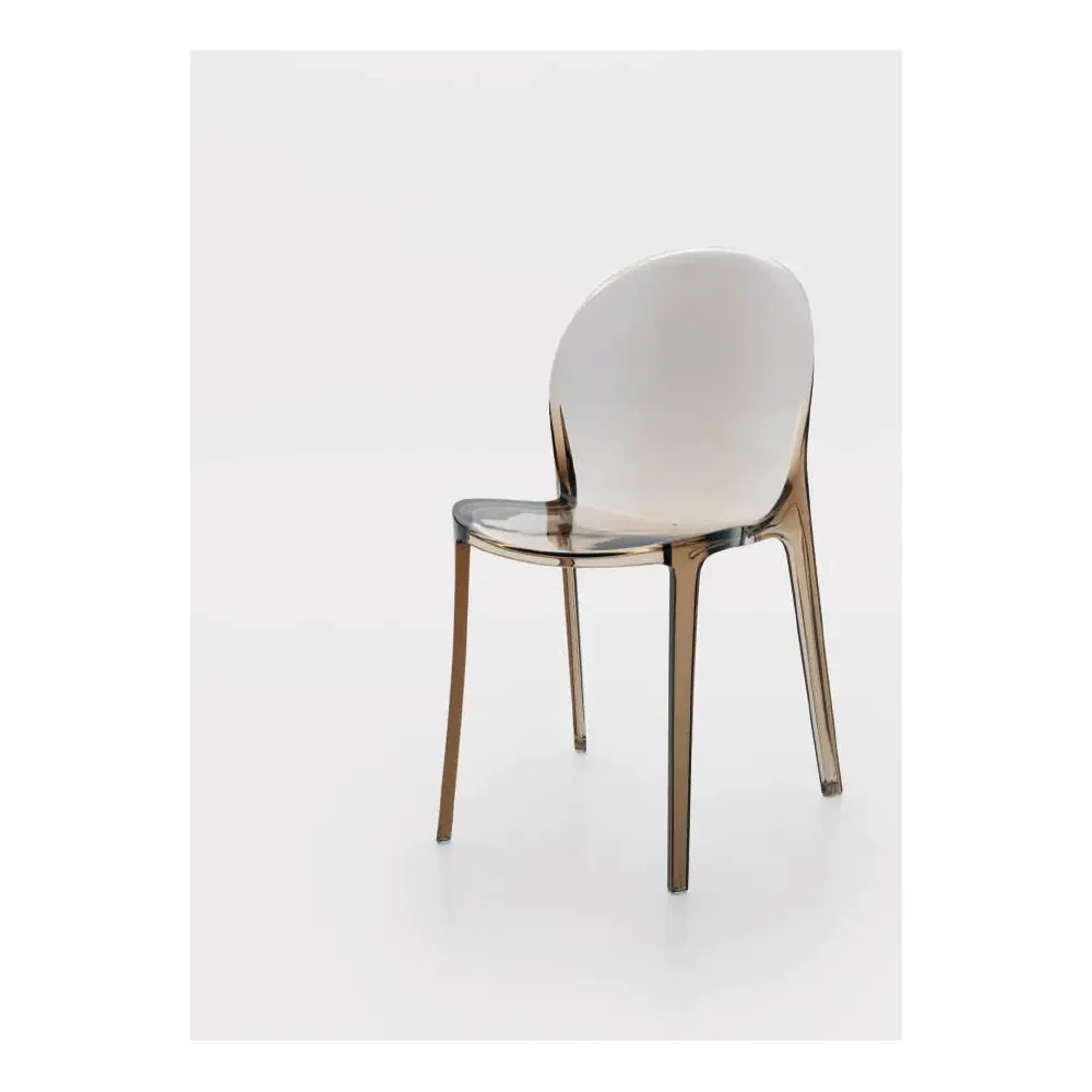 Sedia Aruba Island 82cm | Marrone Leggero Policarbonato | Ambienti Glamour