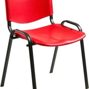 Sedia attesa Dado D5SP - braccioli opzionali - PPL - rosso - Unisit