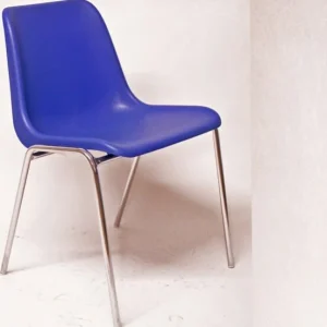 Sedia attesa Esse - senza braccioli - acciaio-PPL - blu - Unisit