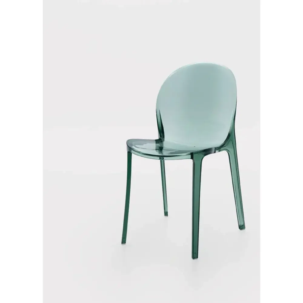 Sedia Bahamas 82cm | Verde Leggero Policarbonato | Ambienti Glamour