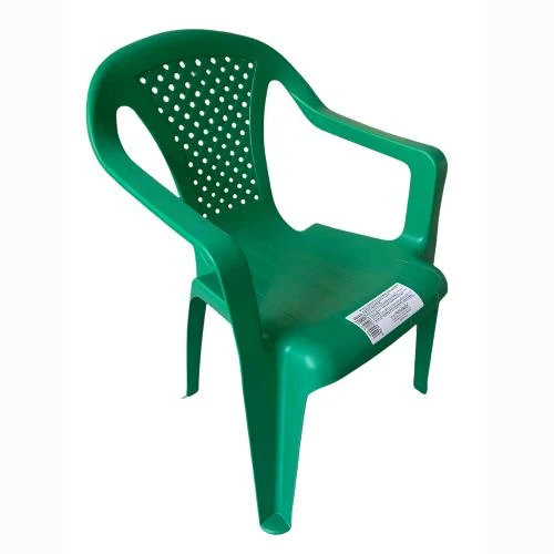 Sedia da Bambino VERDE SCURO Set. 2 pezzi Polipropilene con Braccioli Impilabile