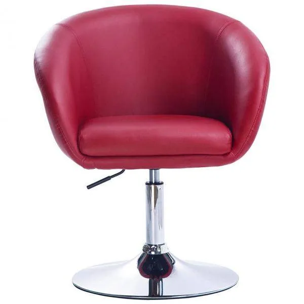 Sedia da bar con regolazione continua dell'altezza similpelle modello Sina bordeaux