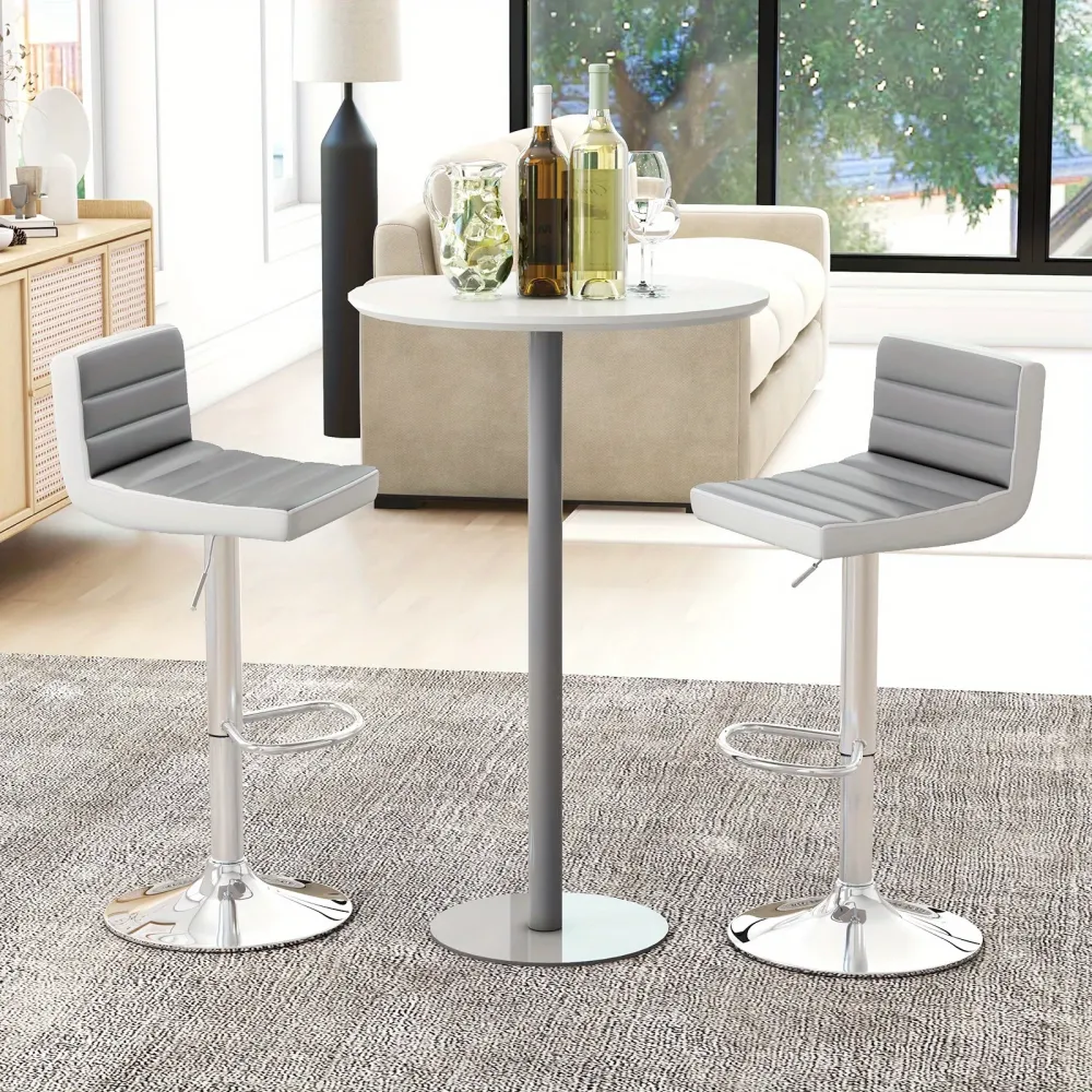 Sedia bar con rotazione regolabile Pelle sintetica moderna base metallo antiscivolo