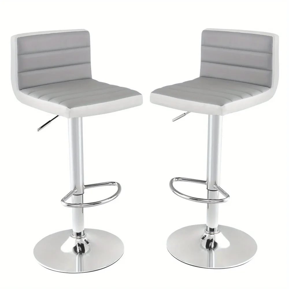 Sedia bar con rotazione regolabile Pelle sintetica moderna base metallo antiscivolo