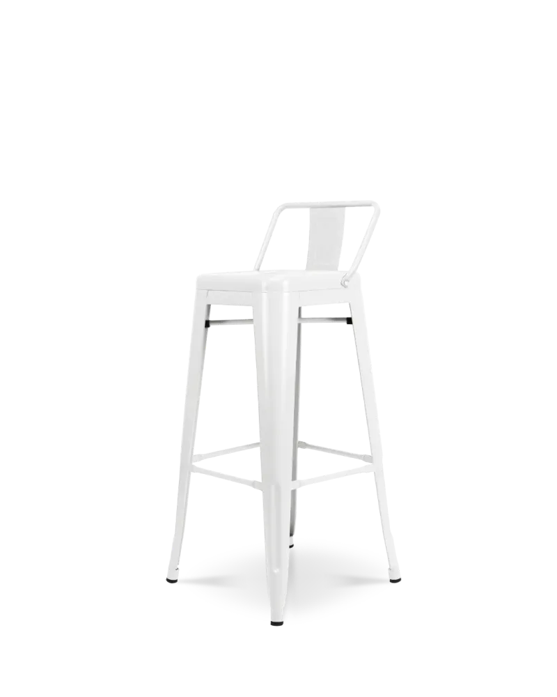 Sedia da bar metallo Lix bianco