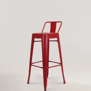 Sedia da bar metallo Lix rosso