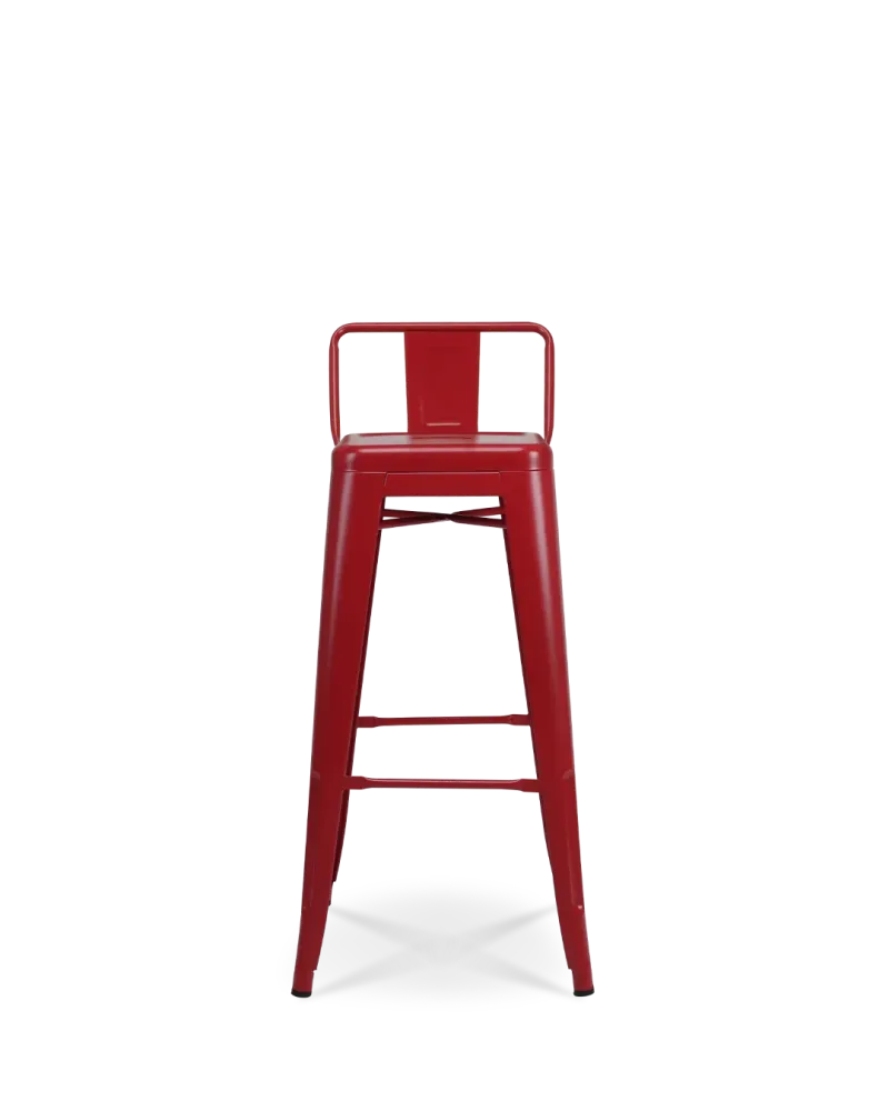Sedia da bar metallo Lix rosso