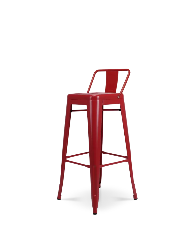 Sedia da bar metallo Lix rosso