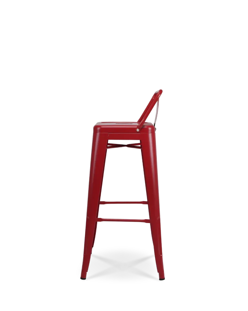 Sedia da bar metallo Lix rosso