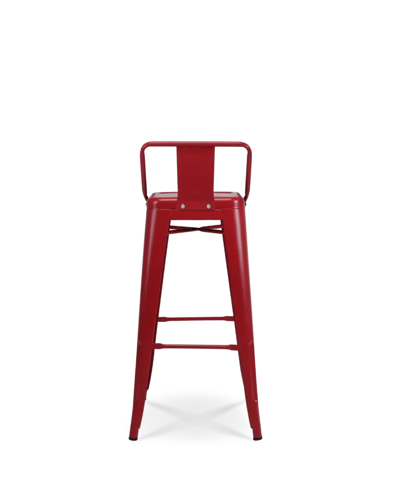 Sedia da bar metallo Lix rosso