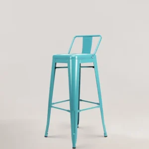 Sedia da bar metallo Lix turchese