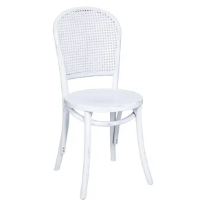 Sedia bianca shabby chic