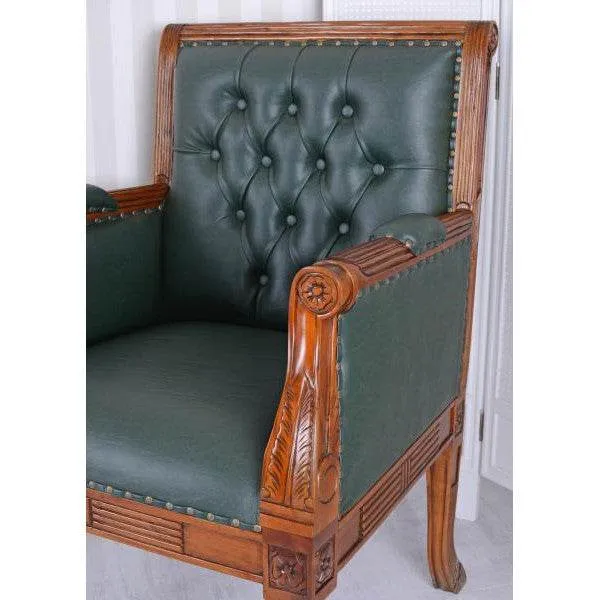 SEDIA DA BIBLIOTECA SEDIA PELLE MOGANO SEDIA DA BIBLIOTECA CHESTERFIELD
