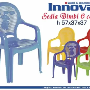 Sedia bimbo plastica ass.