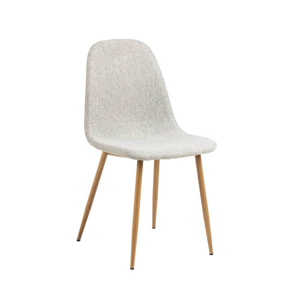 Sedia Calla con gambe metallo color legno