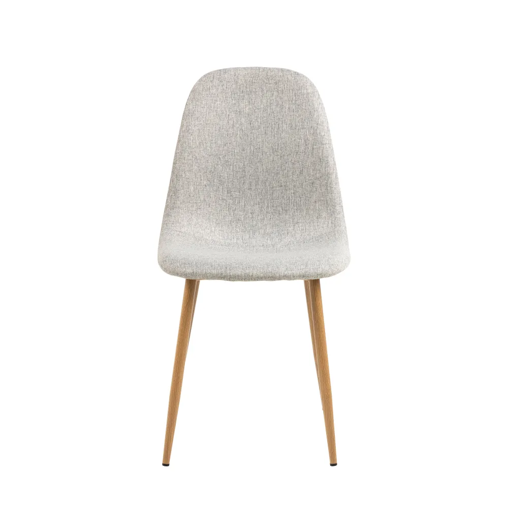 Sedia Calla con gambe metallo color legno