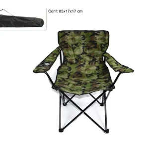 Sedia camping pieghevole mimetica