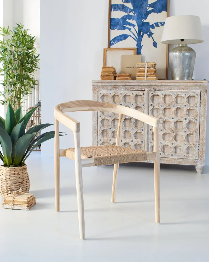 Sedia con braccioli legno Colony