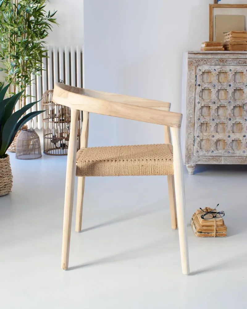 Sedia con braccioli legno Colony