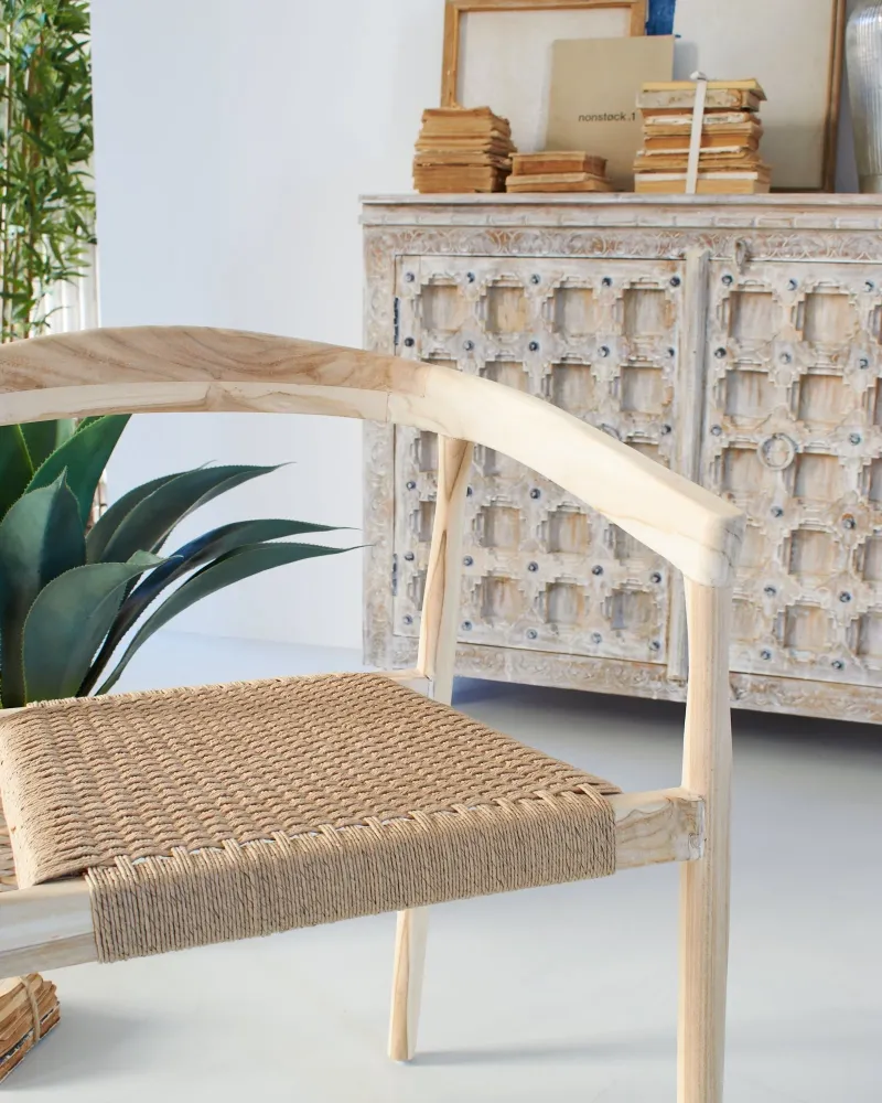 Sedia con braccioli legno Colony