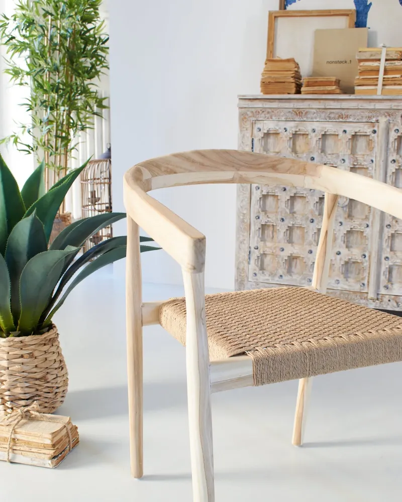 Sedia con braccioli legno Colony